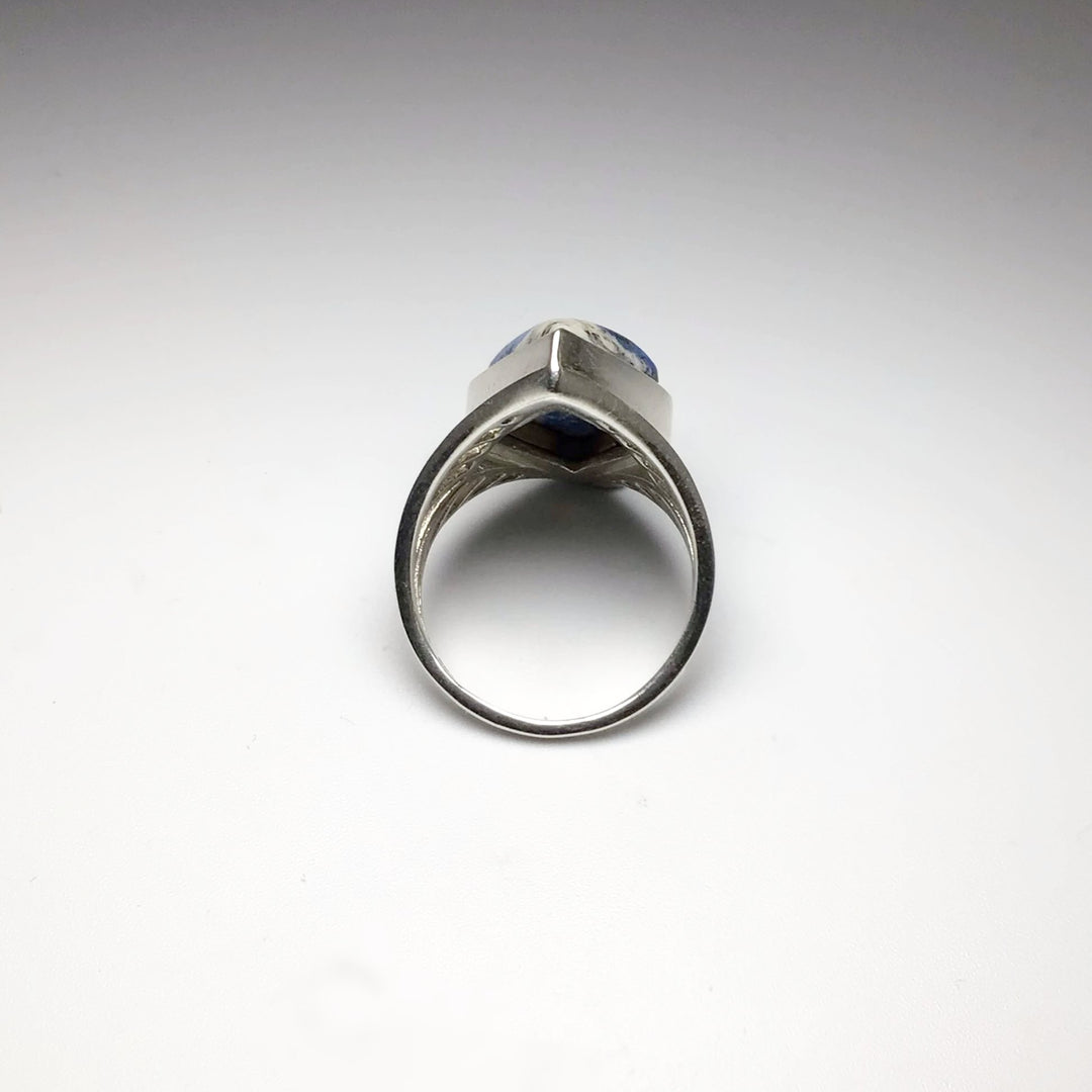 K2 Granite Azurite Ring - Rocks and Gems Canada