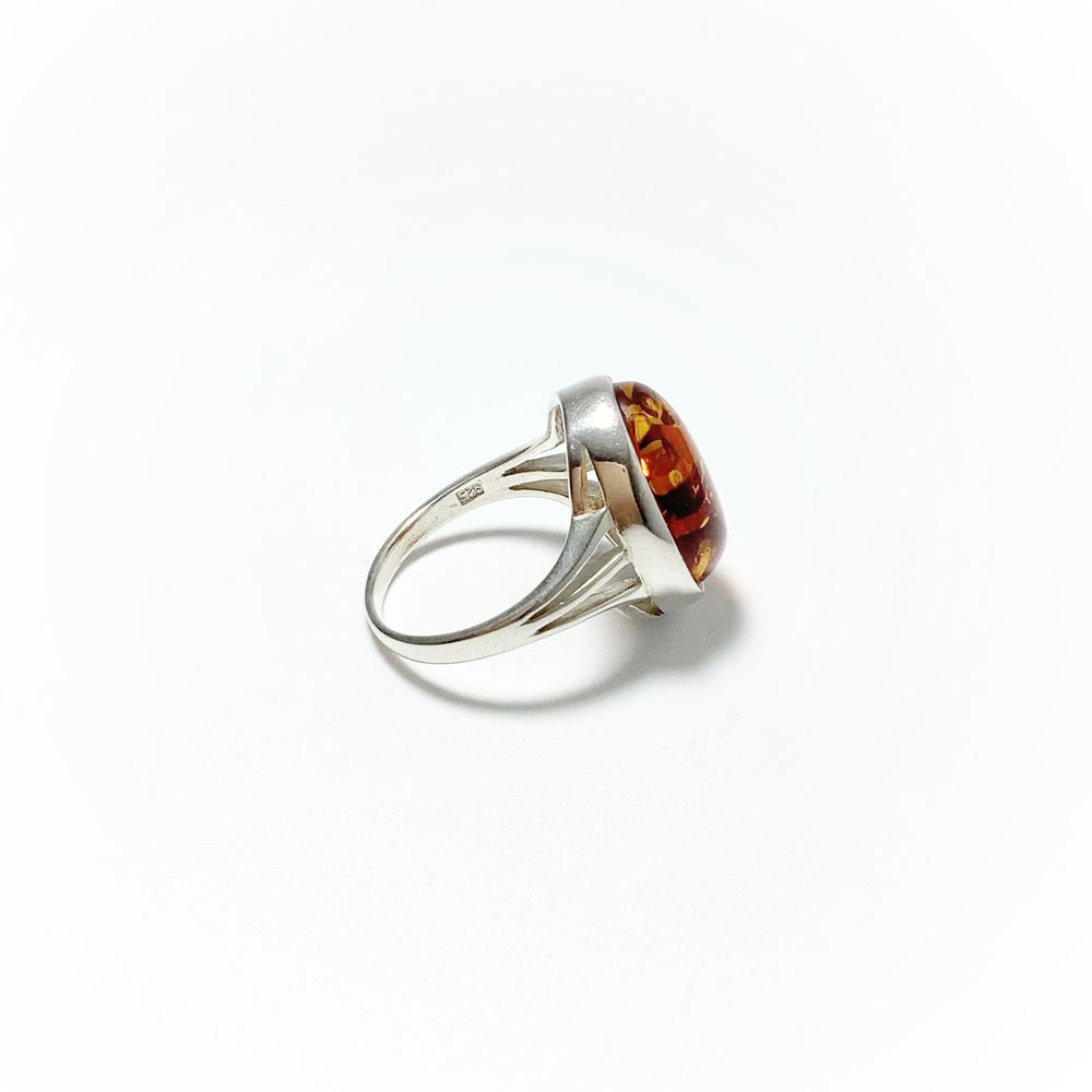 Cognac Amber Ring - Rocks and Gems Canada