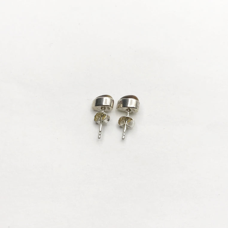 Tiger Eye Stud Earrings - Rocks and Gems Canada