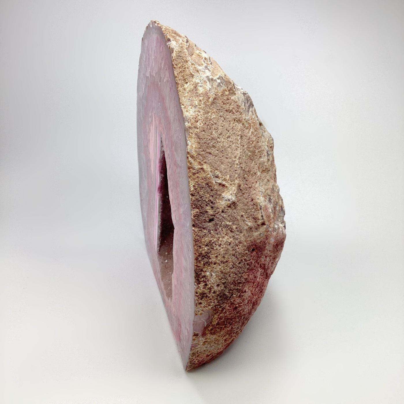 Large Pink Agate Geode