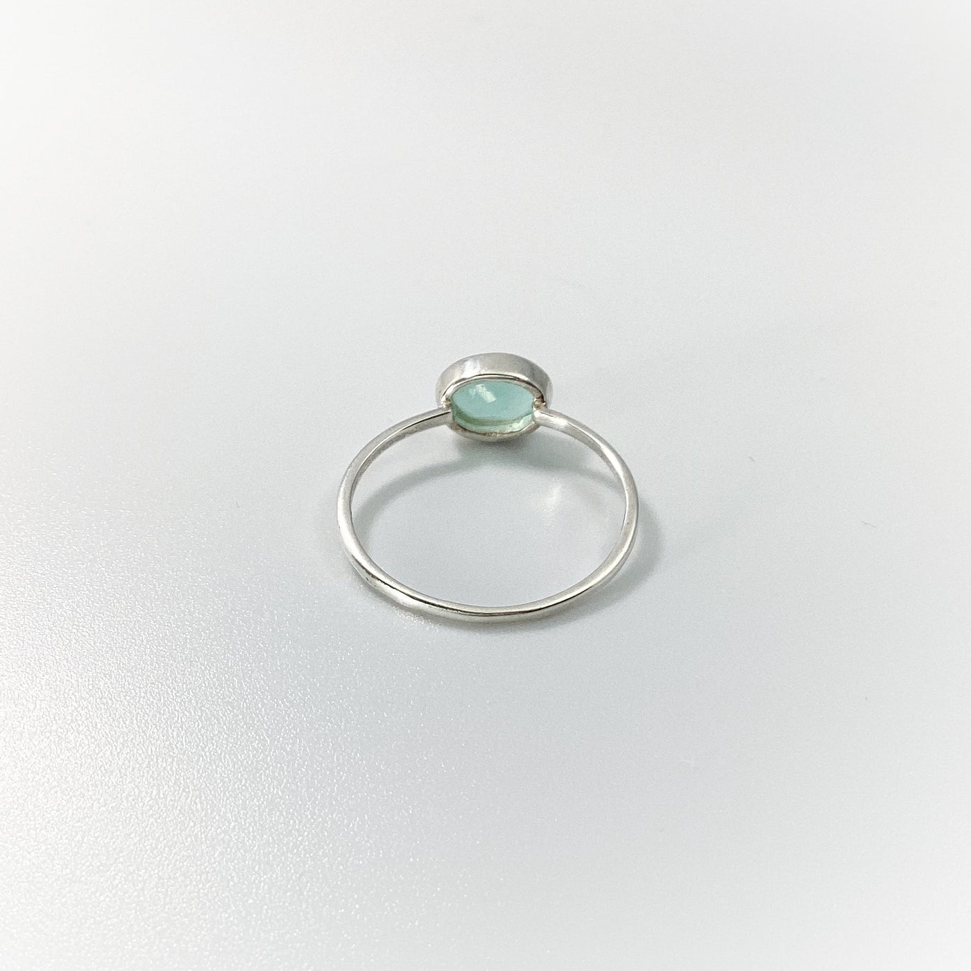 Aqua Chalcedony Ring