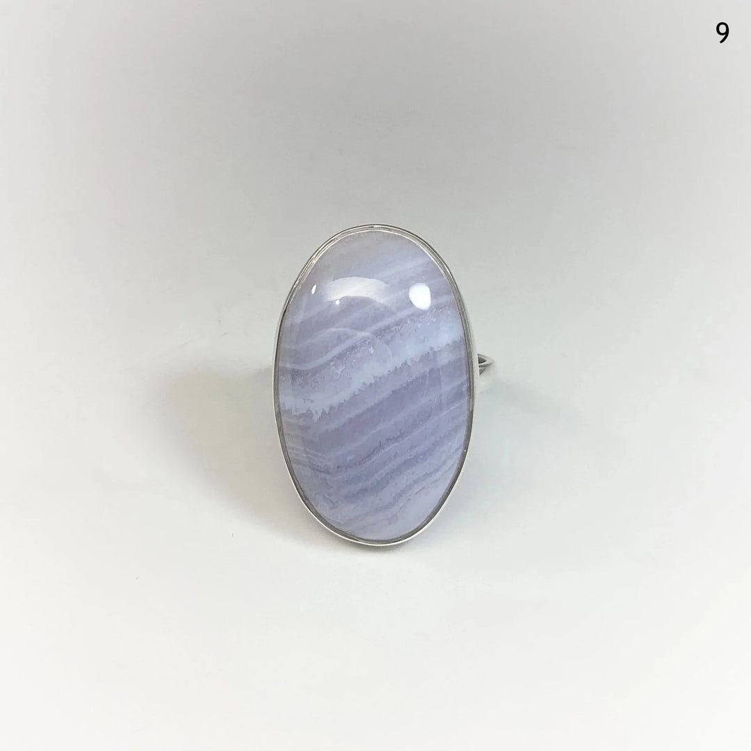 Blue Lace Agate Ring - Rocks and Gems Canada