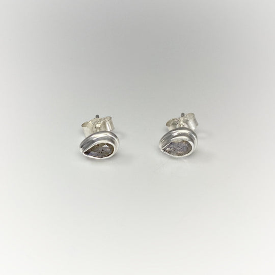 Labradorite Stud Earrings - Rocks and Gems Canada