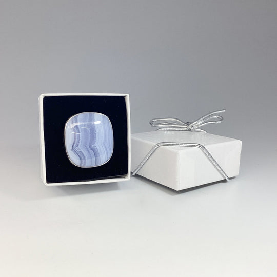 Blue Lace Agate Ring - Rocks and Gems Canada