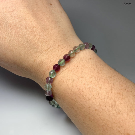 Fluorite Faceted Beaded Bracelet - Rocks and Gems Canada