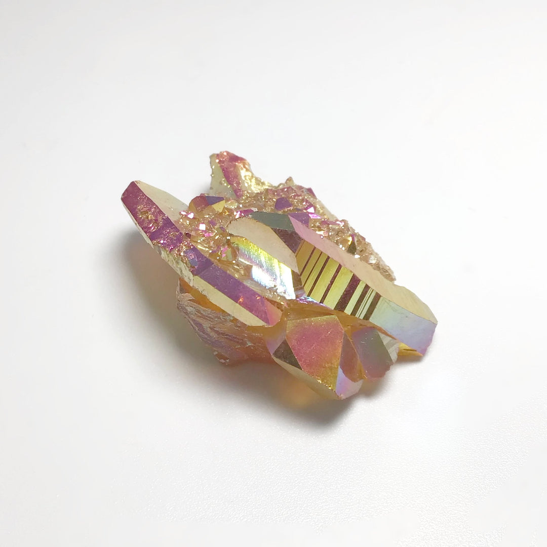 Sunset Aura Quartz Cluster - Rocks and Gems Canada
