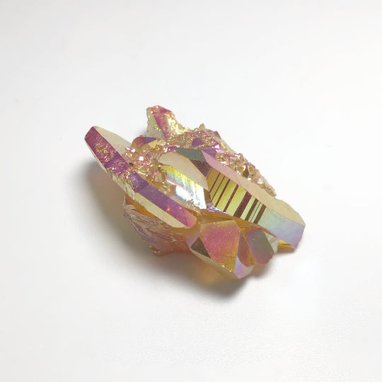 Sunset Aura Quartz Cluster - Rocks and Gems Canada