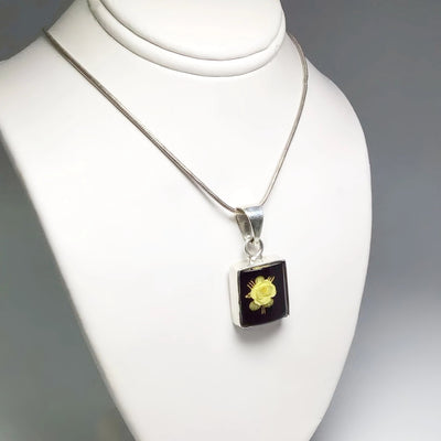 Amber Cameo Pendant