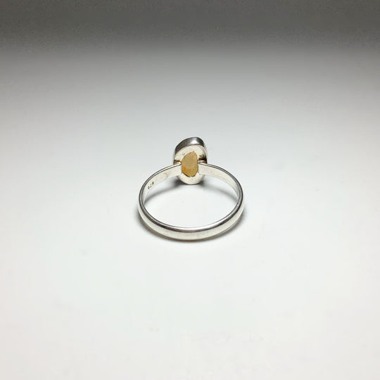 Faceted Ethiopian Fire Opal Ring - Rocks and Gems Canada