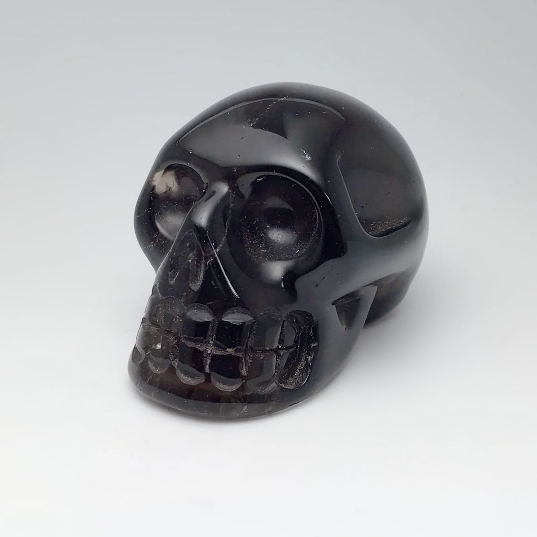 Carved Smoky Quartz Skull - Rocks and Gems Canada