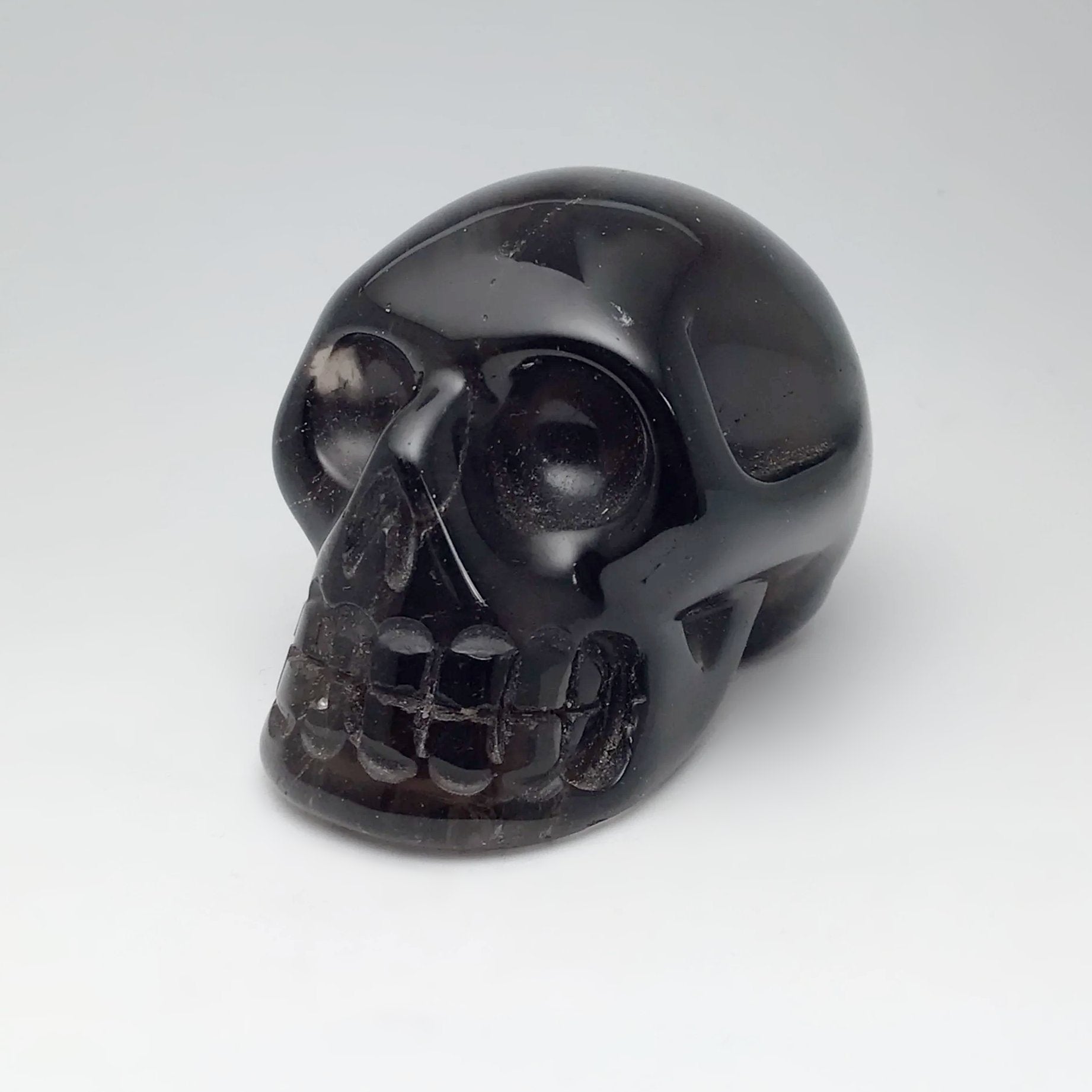 Carved Smoky Quartz Skull - Rocks and Gems Canada