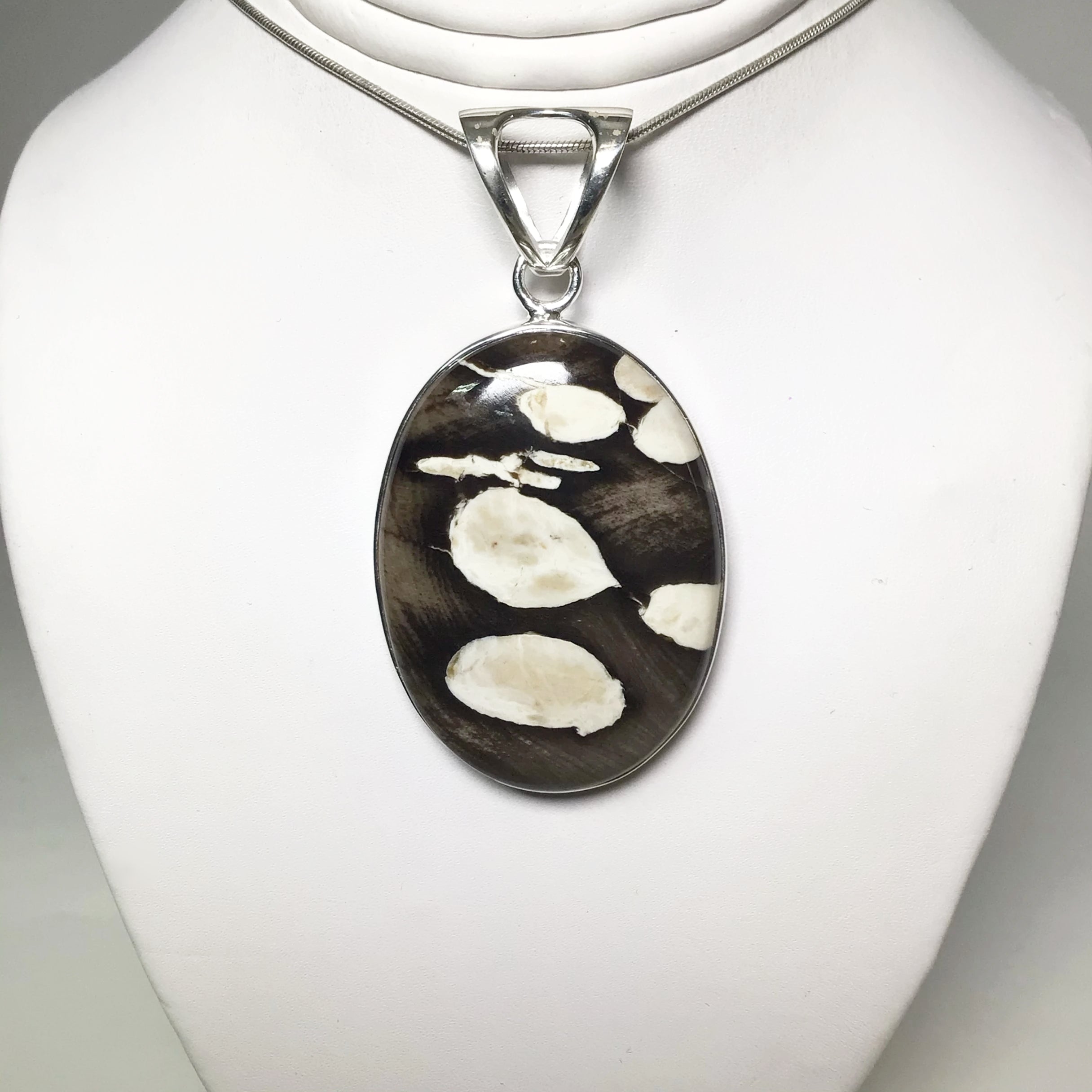 Petrified wood pendant hotsell