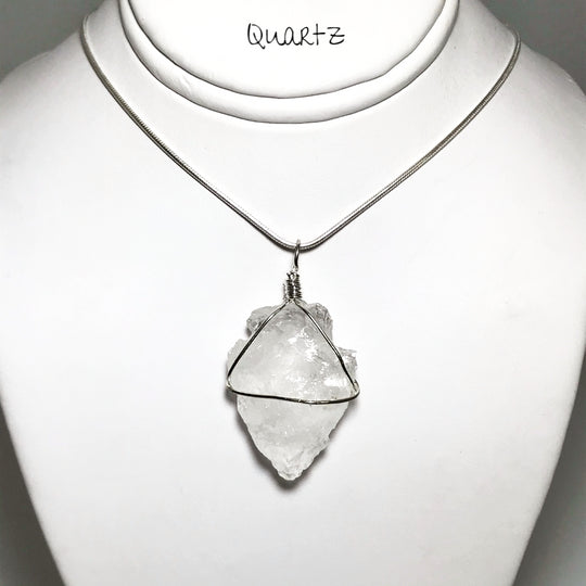 Arrowhead Wire Wrapped Gemstone Pendant - Rocks and Gems Canada