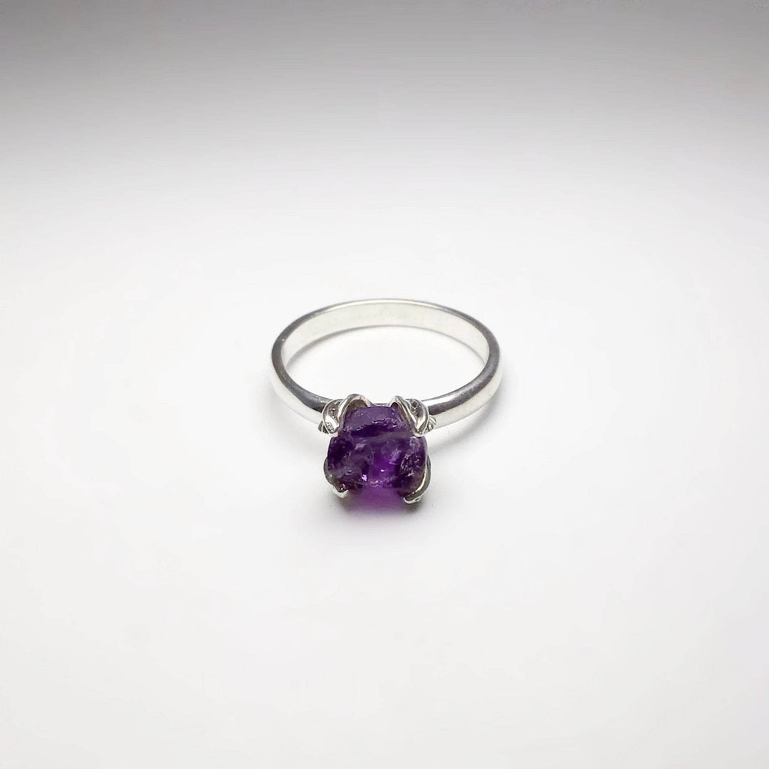 Raw Amethyst Ring - Rocks and Gems Canada
