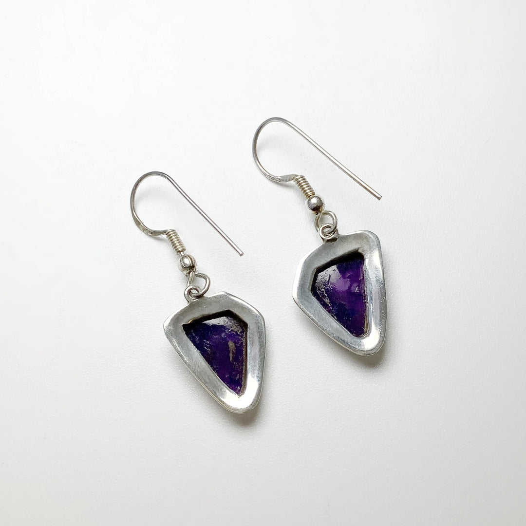 Sugilite Dangle Earrings - Rocks and Gems Canada