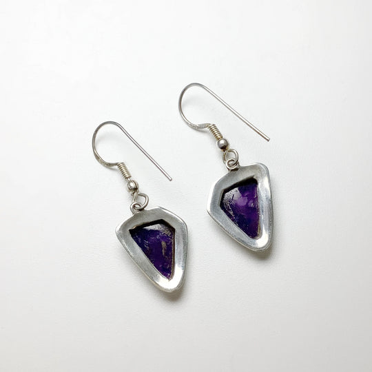 Sugilite Dangle Earrings - Rocks and Gems Canada