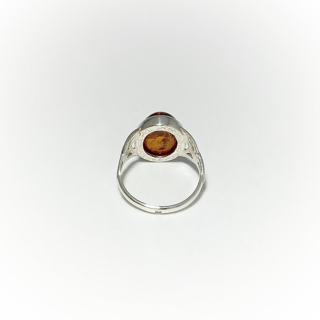 Cognac Amber Ring - Rocks and Gems Canada