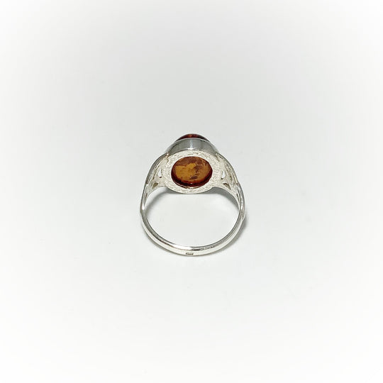 Cognac Amber Ring - Rocks and Gems Canada