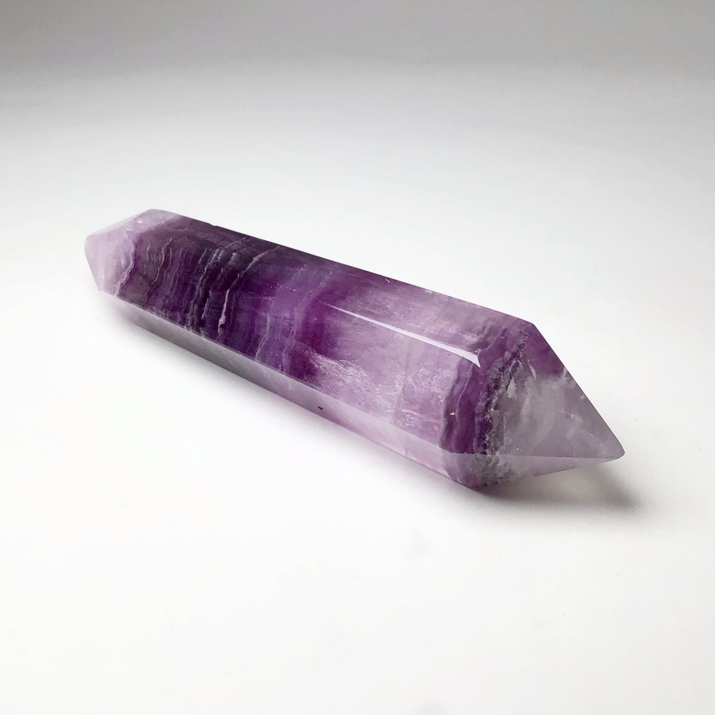 Double Terminated Fluorite Point