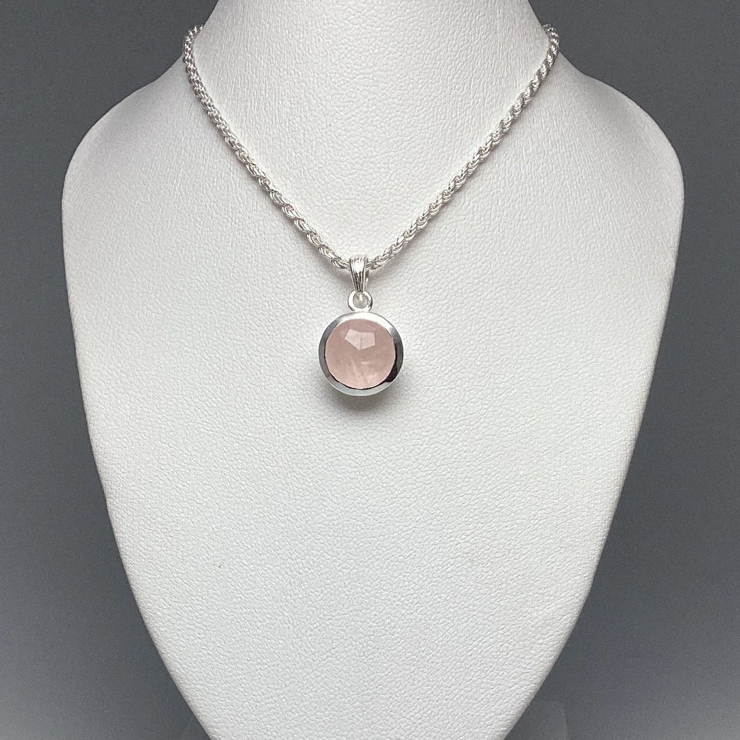 Rose Quartz Pendant - Rocks and Gems Canada