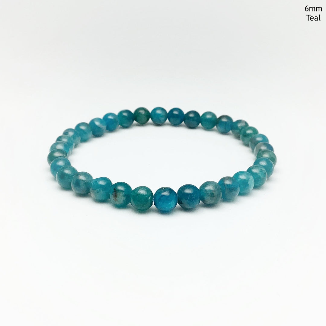 Blue Apatite Beaded Bracelet - Rocks and Gems Canada