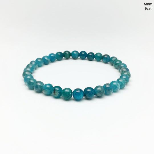 Blue Apatite Beaded Bracelet - Rocks and Gems Canada