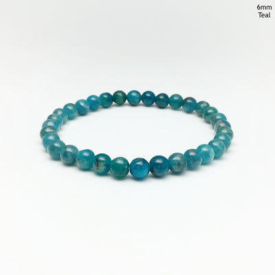 Blue Apatite Beaded Bracelet