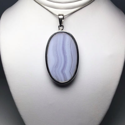 Blue Lace Agate Pendant