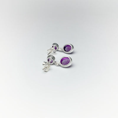 Amethyst Stud Earrings