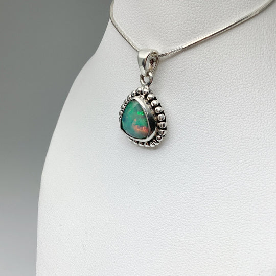 Fire Opal Pendant - Rocks and Gems Canada