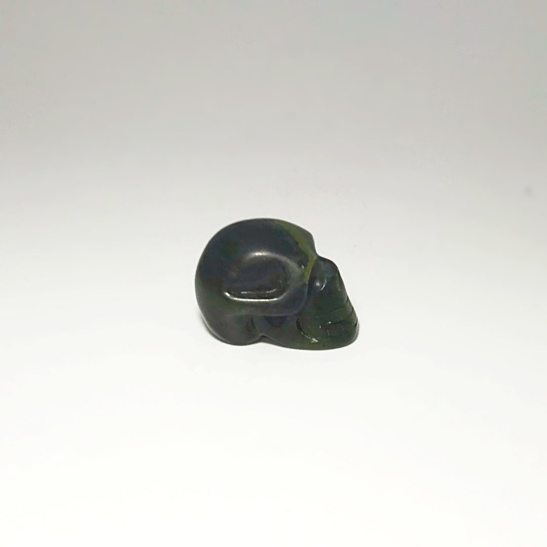 Carved Canadian Jade Skull - Rocks and Gems Canada