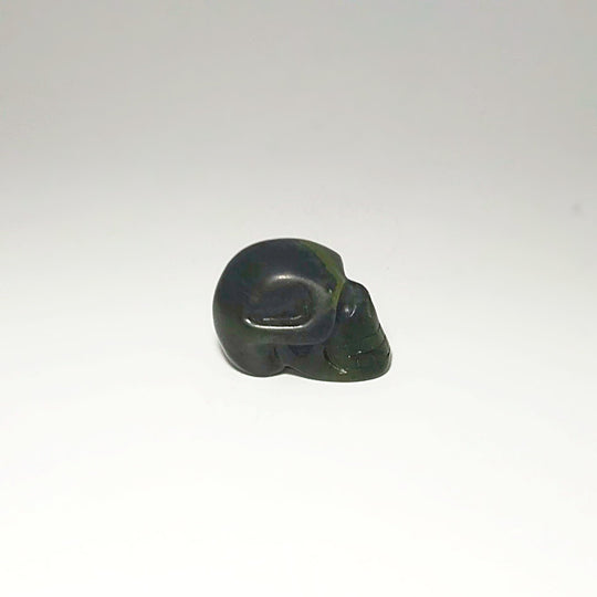 Carved Canadian Jade Skull - Rocks and Gems Canada