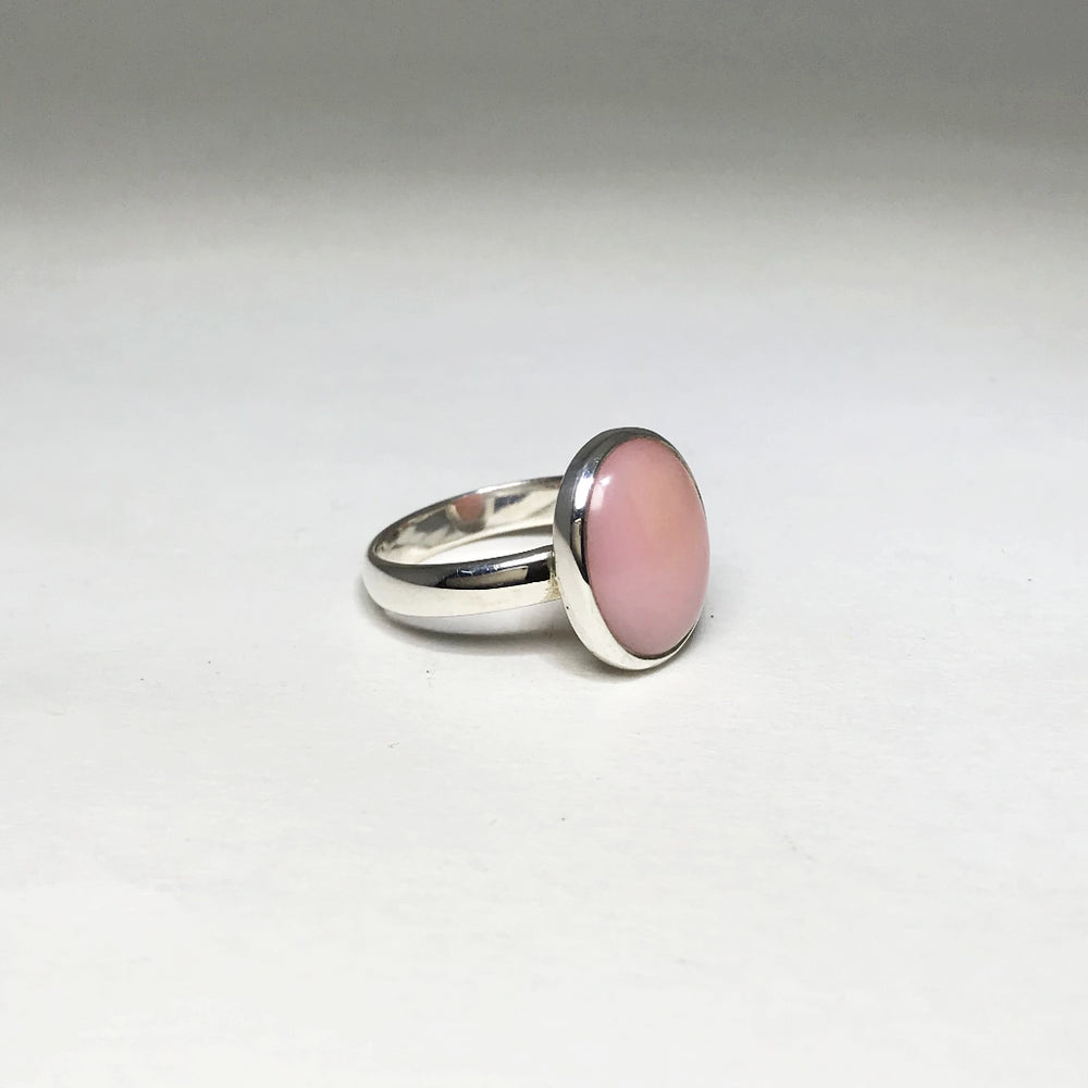 Pink Peruvian Opal Ring - Rocks and Gems Canada
