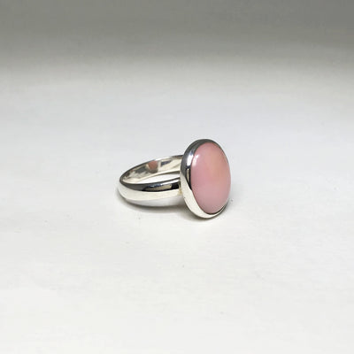 Pink Peruvian Opal Ring