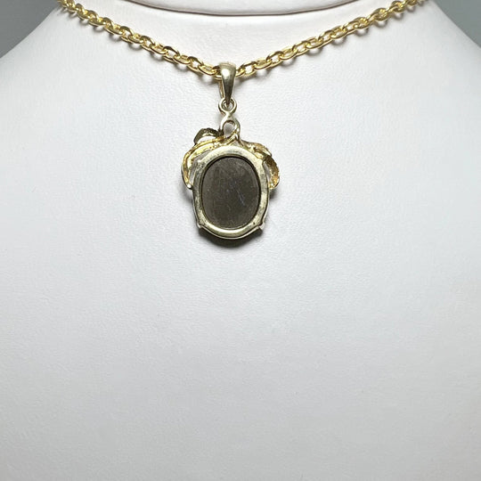Alberta Ammolite 14K Gold Pendant - Rocks and Gems Canada