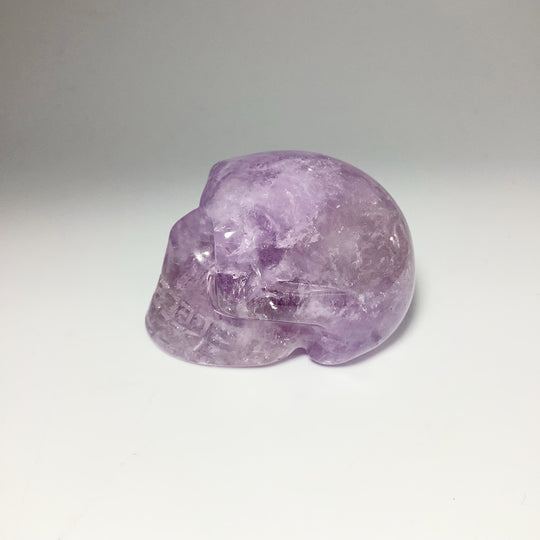 Carved Amethyst Crystal Skull - Rocks and Gems Canada