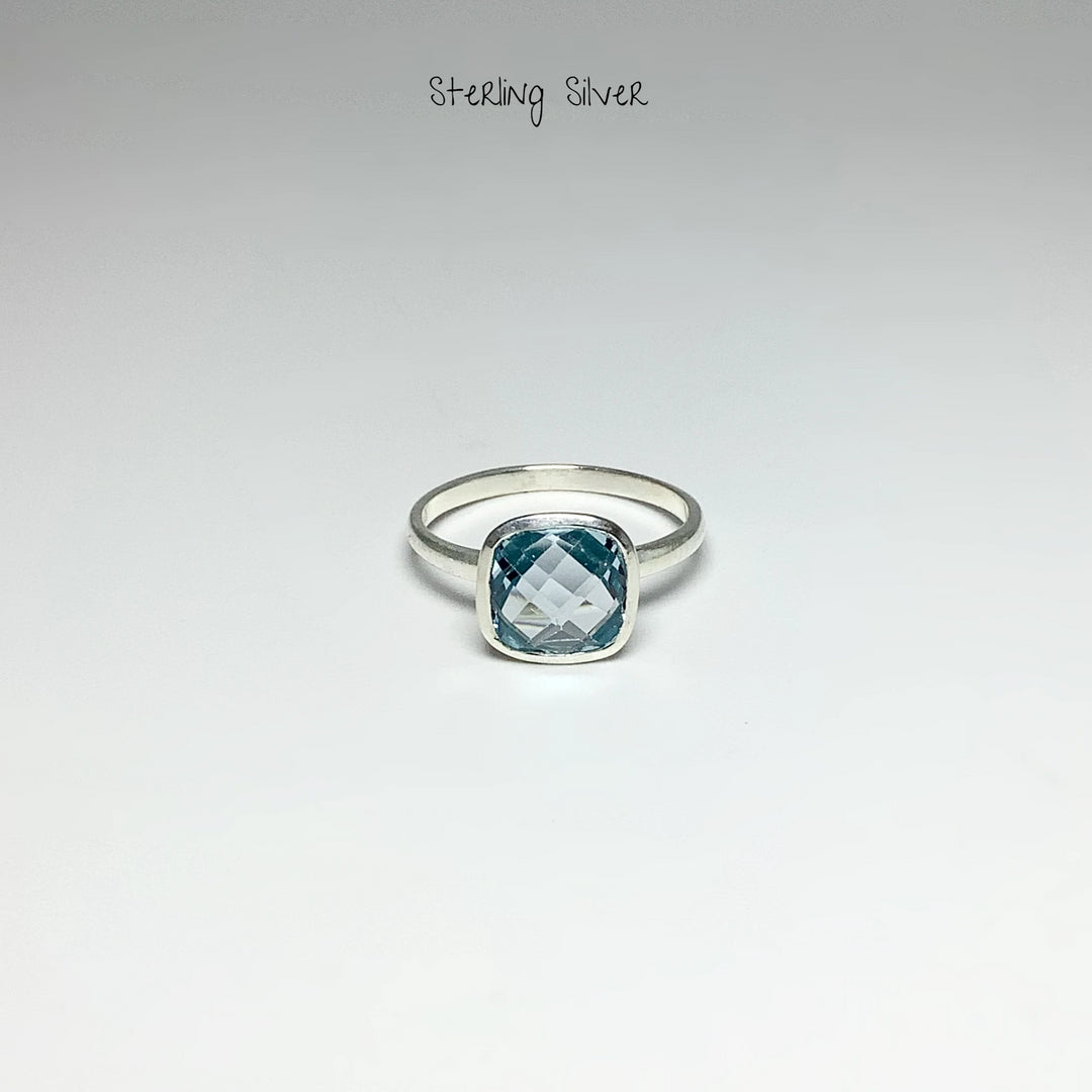 Blue Topaz Ring - Rocks and Gems Canada