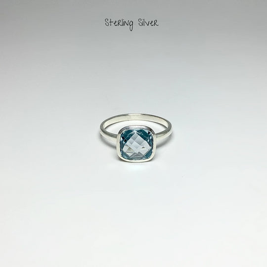 Blue Topaz Ring - Rocks and Gems Canada