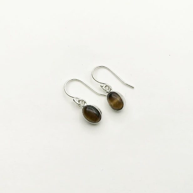 Tiger Eye Dangle Earrings - Rocks and Gems Canada
