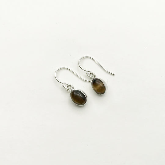 Tiger Eye Dangle Earrings - Rocks and Gems Canada