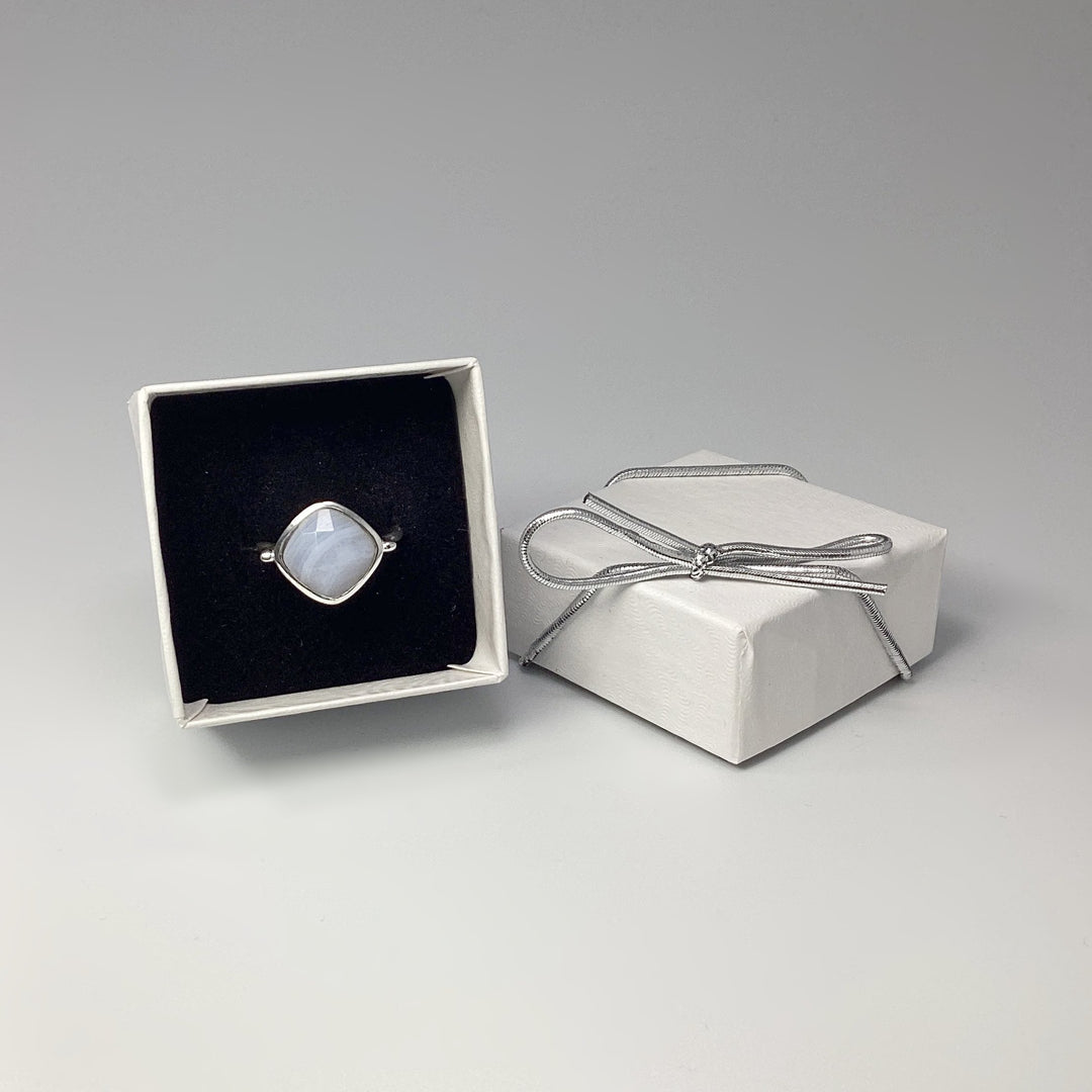Blue Lace Agate Ring - Rocks and Gems Canada