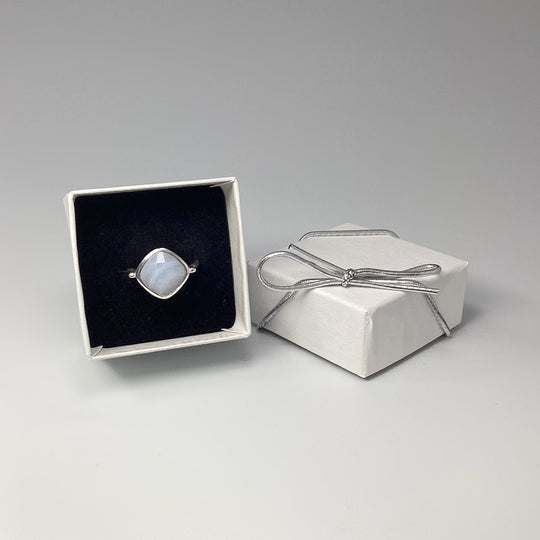 Blue Lace Agate Ring - Rocks and Gems Canada