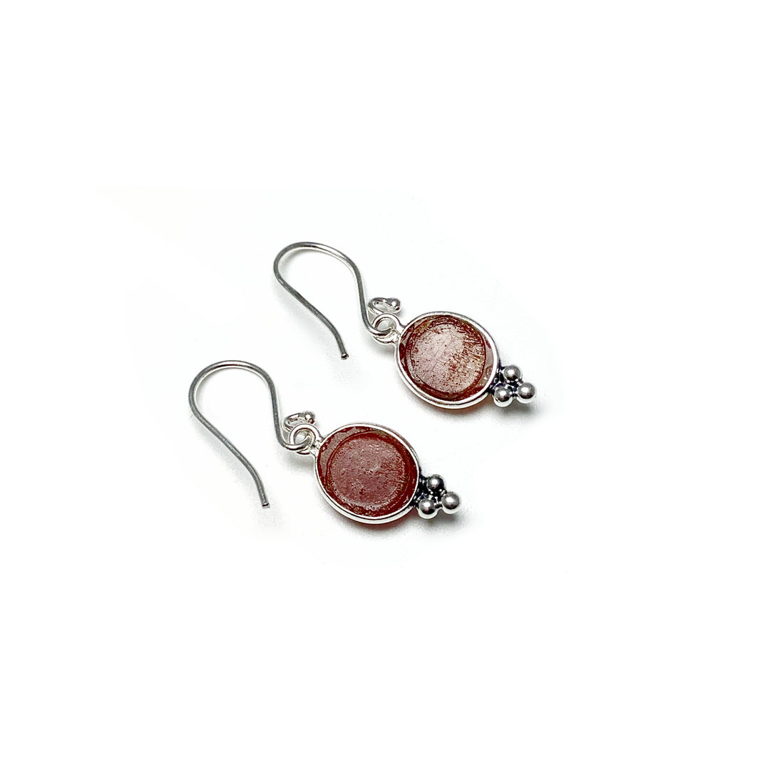 Carnelian Agate Dangle Earrings - Rocks and Gems Canada