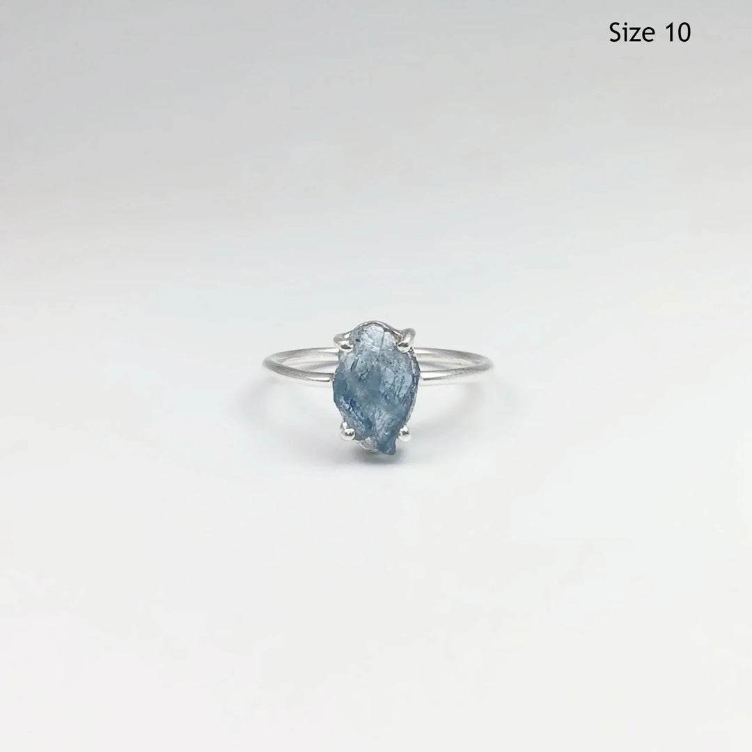Raw Aquamarine Ring - Rocks and Gems Canada
