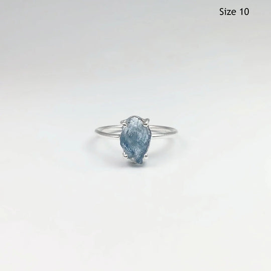 Raw Aquamarine Ring - Rocks and Gems Canada