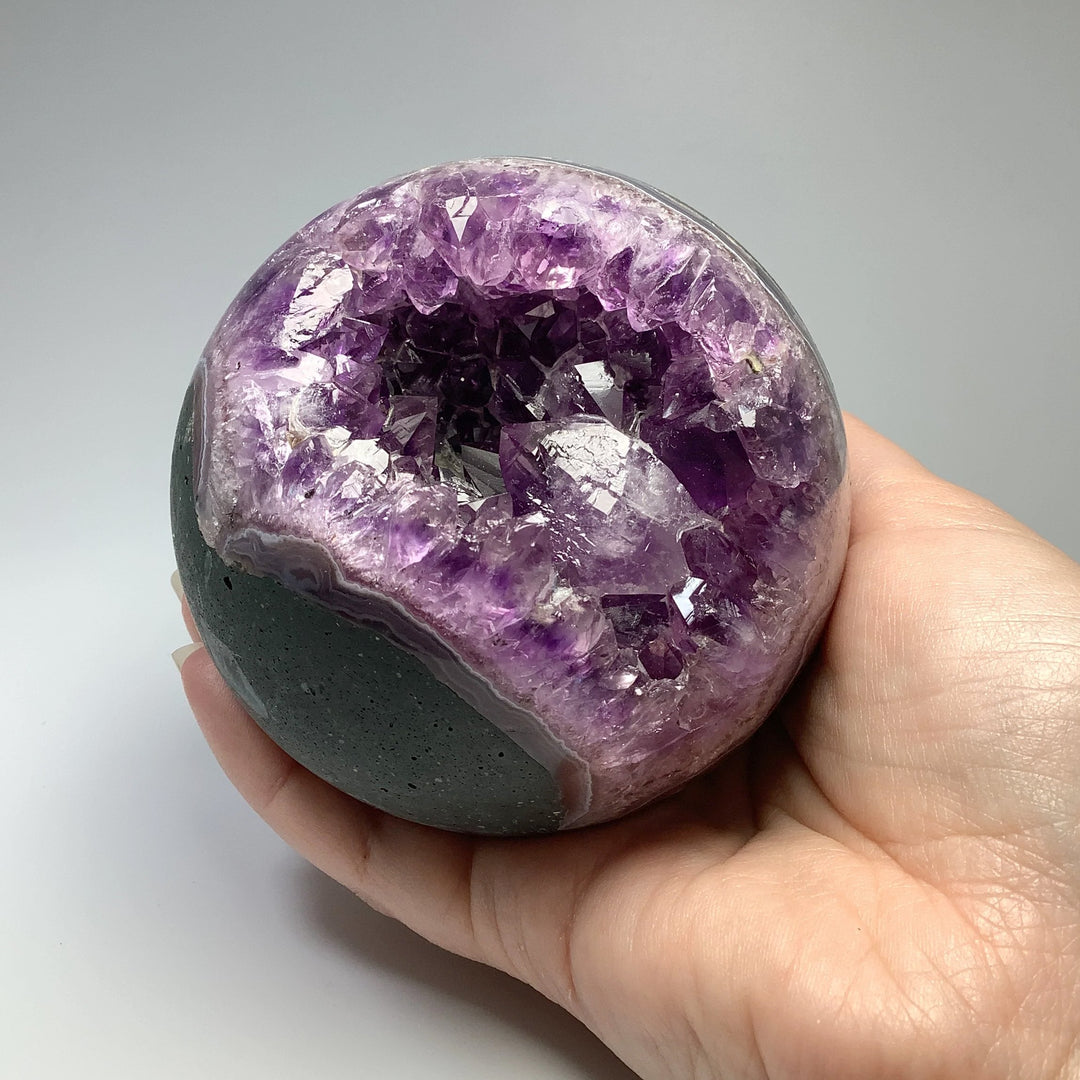 Amethyst Geode Sphere - Rocks and Gems Canada
