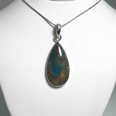 Blue Peruvian Opal Pendant