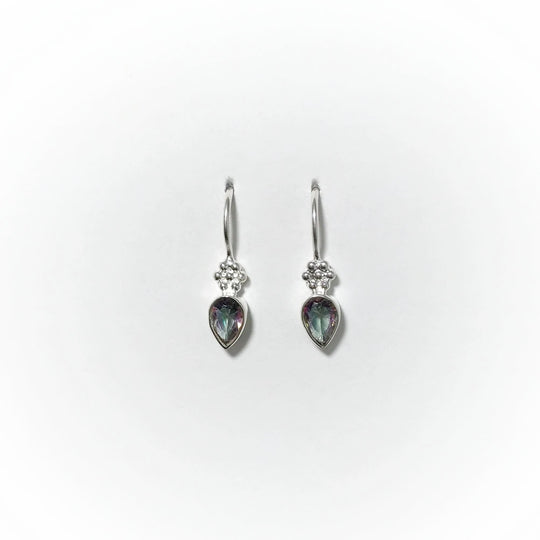 Mystic Topaz Dangle Earrings - Rocks and Gems Canada