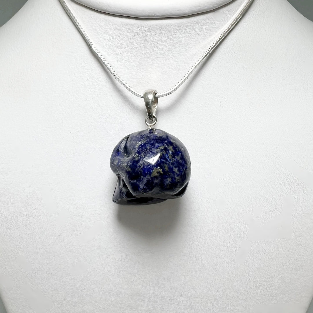 Lapis Lazuli Skull Pendant - Rocks and Gems Canada