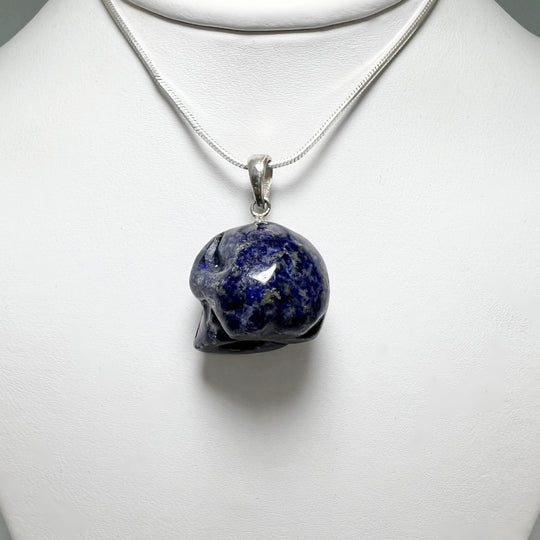Lapis Lazuli Skull Pendant - Rocks and Gems Canada